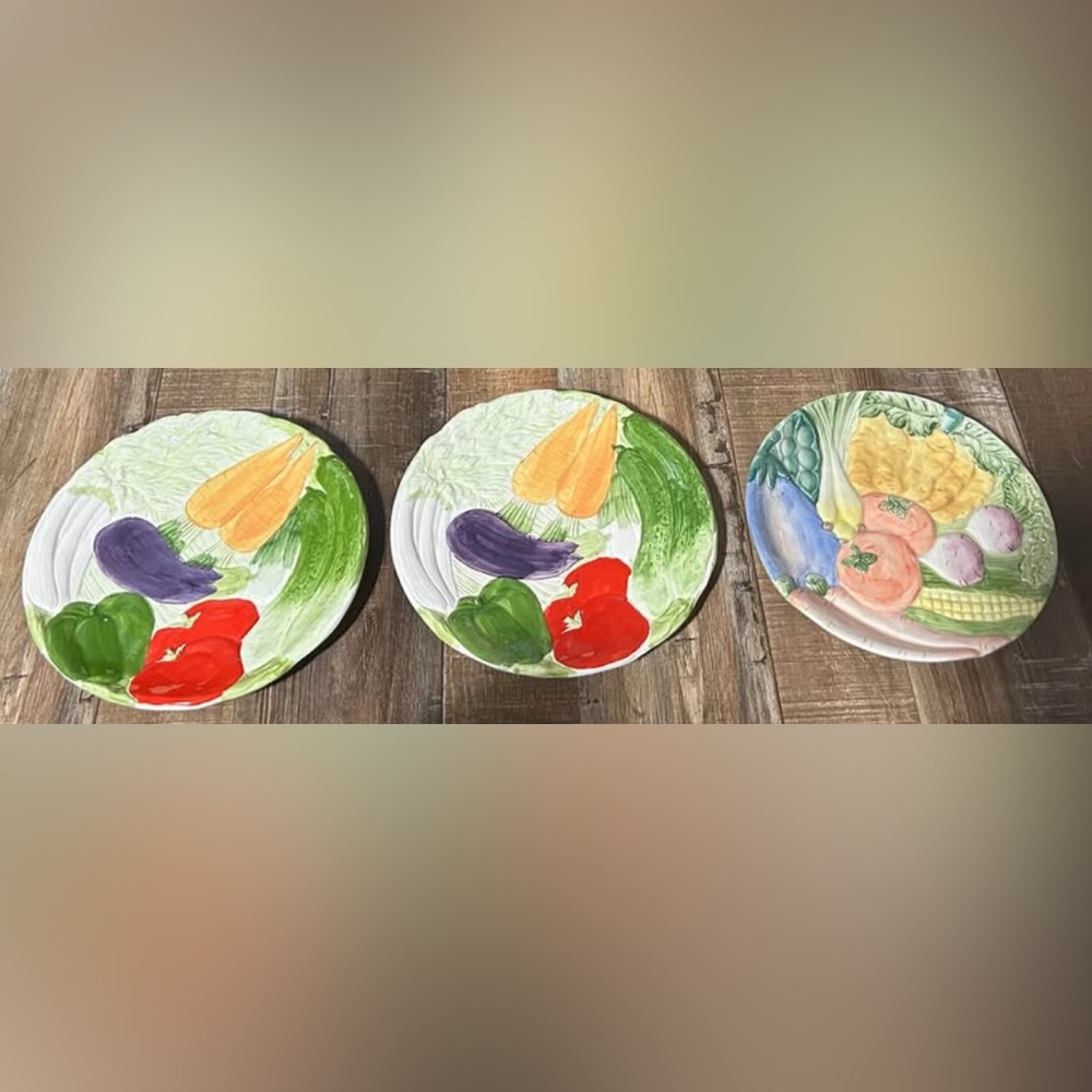 3- dessert plates 1986 FF & the haldon group 7.5”